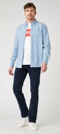 Pikkukuva 5 / 9: Wrangler GREENSBORO Iron Blue STRAIGHT NAVY -FARKUT W29 L30