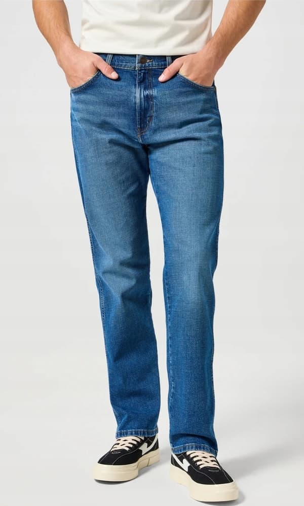 Wrangler FRONTIER RELAXED Raindrop LØSE LIGE JEANS W32 L30