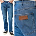 Miniatyrbillede 1 af 9: Wrangler FRONTIER RELAXED Raindrop LØSE LIGE JEANS W32 L30