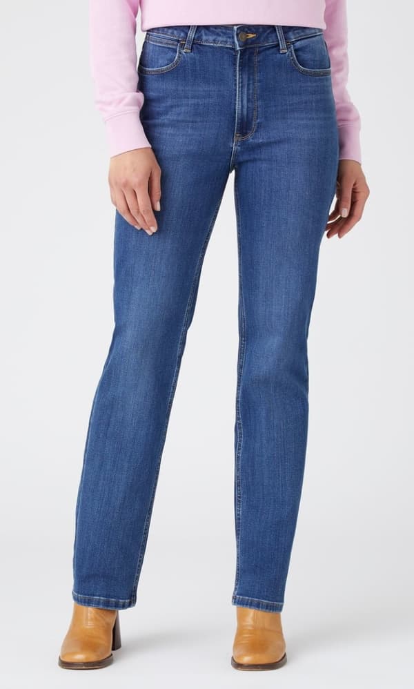 Wrangler STRAIGHT Hudson NAISTEN SUORA HIGH JEANS W29 L30