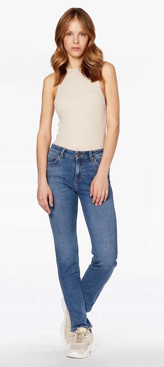 Lee ELLY SLIM Feels Like Indigo STRAIGHT NAISTEN FARKUT W34 L33