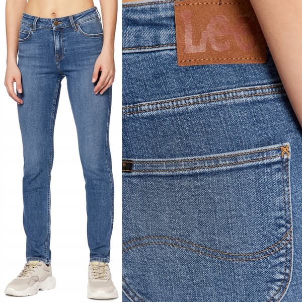 Lee ELLY SLIM Feels Like Indigo STRAIGHT NAISTEN FARKUT W34 L33