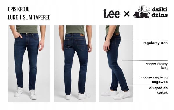 Lee LUKE SLIM Peace Train -farkut, kapenevat, tummat, koko 32, pituus 34