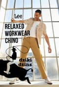 Miniatyrbillede 3 af 11: Lee RELAXED WORKWEAR CHINO ECRU LØSE FLYBELSBUKSER CHINO W33 L34