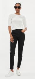 Miniatyrbild 8 av 11: Wrangler HIGH SKINNY SVARTA DAMSKINNYJEANS W30 L30
