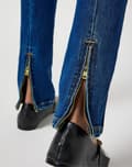 Miniatyrbild 7 av 9: Wrangler Spat Jeans Dam Skinny Jeans Cigarettbyxor Dragkedja W28 L30