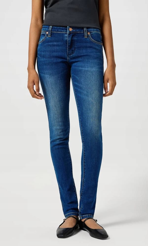 Wrangler SPAT JEAN NAISTEN SKINNY JEANS - SAVUKKEHOUSUT VETOKETJUILLA, W27, L30