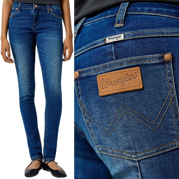 Wrangler SPAT JEAN NAISTEN SKINNY JEANS - SAVUKKEHOUSUT VETOKETJUILLA, W27, L30