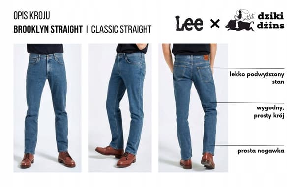 Lee BROOKLYN Creekside DENIM CLASSIC SUORA FARKUT W38 L34