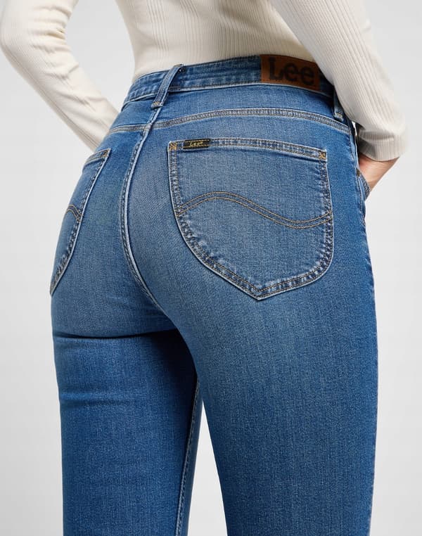 Lee BREESE STØVLE BOOTCUT Stride DAME FLARED JEANS W26 L31