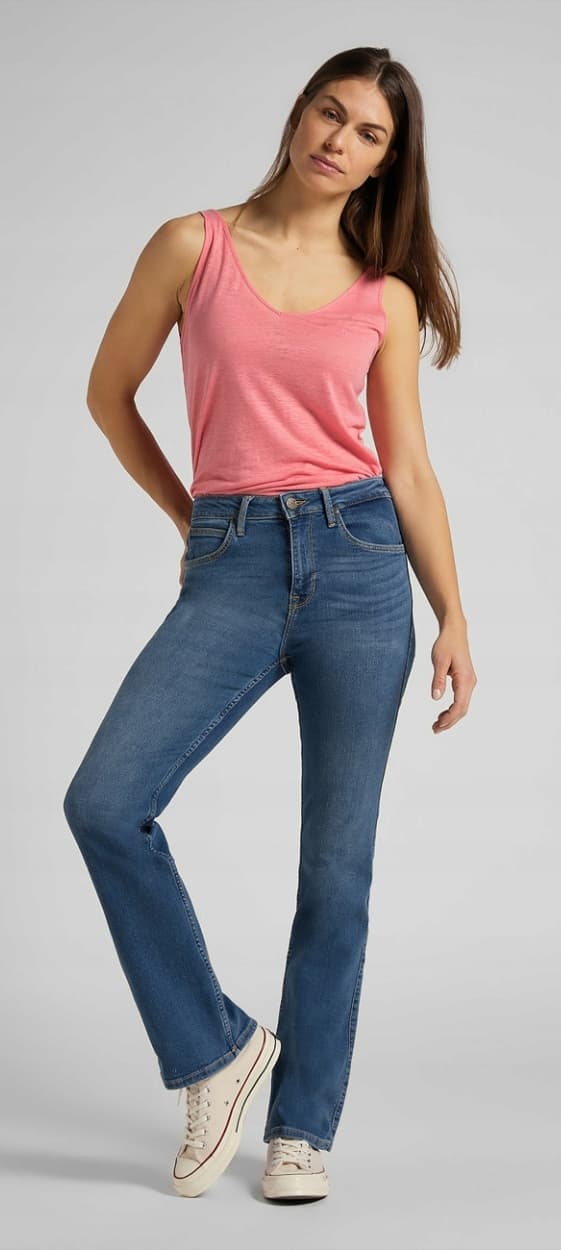 Lee Breese Boot Bootcut Martha Damjeans med utsvängda midjor, storlek 27, storlek 31
