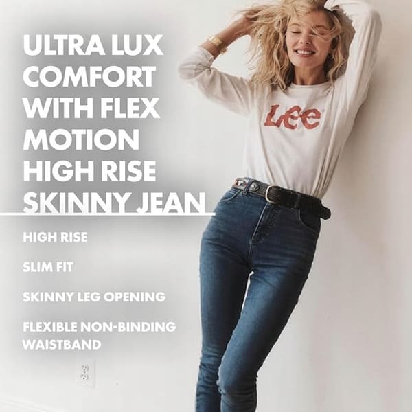 Lee ULC SKINNY HIGH NAVY NAISTEN SKINNY-FARKUT W26 L31