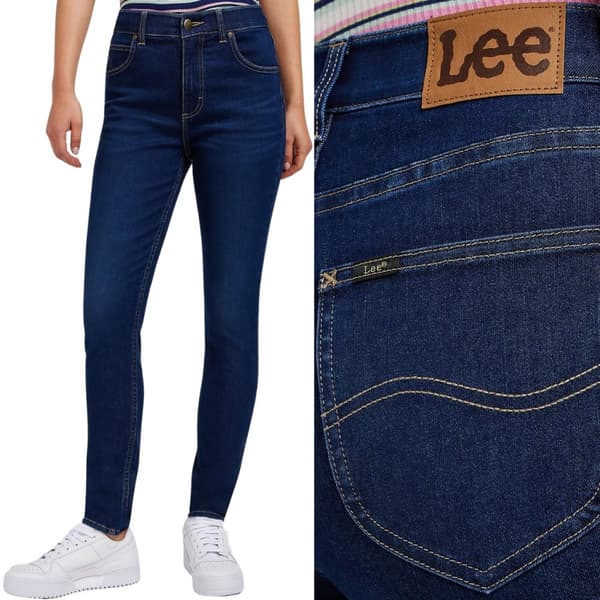 Lee ULC SKINNY HIGH NAVY NAISTEN SKINNY-FARKUT W26 L31