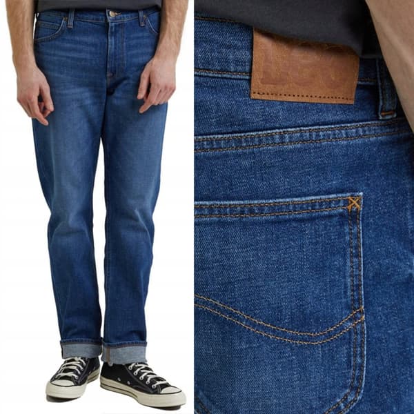 Lee WEST RELAXED Worn In LOOSE STRAIGHT JEANS TUMMAT DENIMIT W34 L34