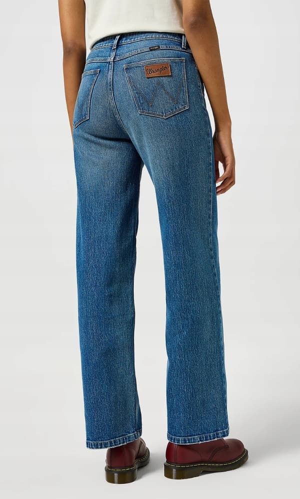 Wrangler Lösa raka, lösa höga damejeans W28 L32