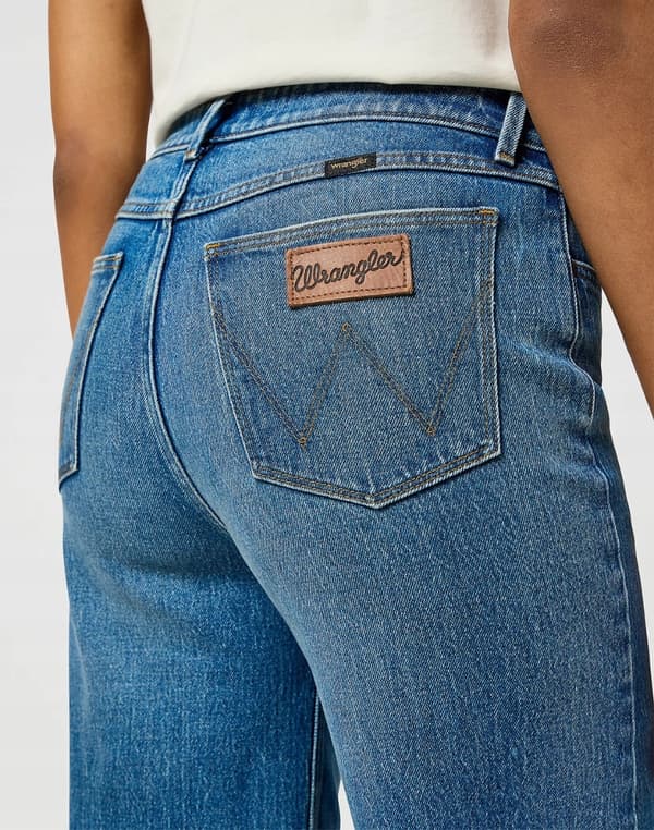 Wrangler Lösa raka, lösa höga damejeans W28 L32