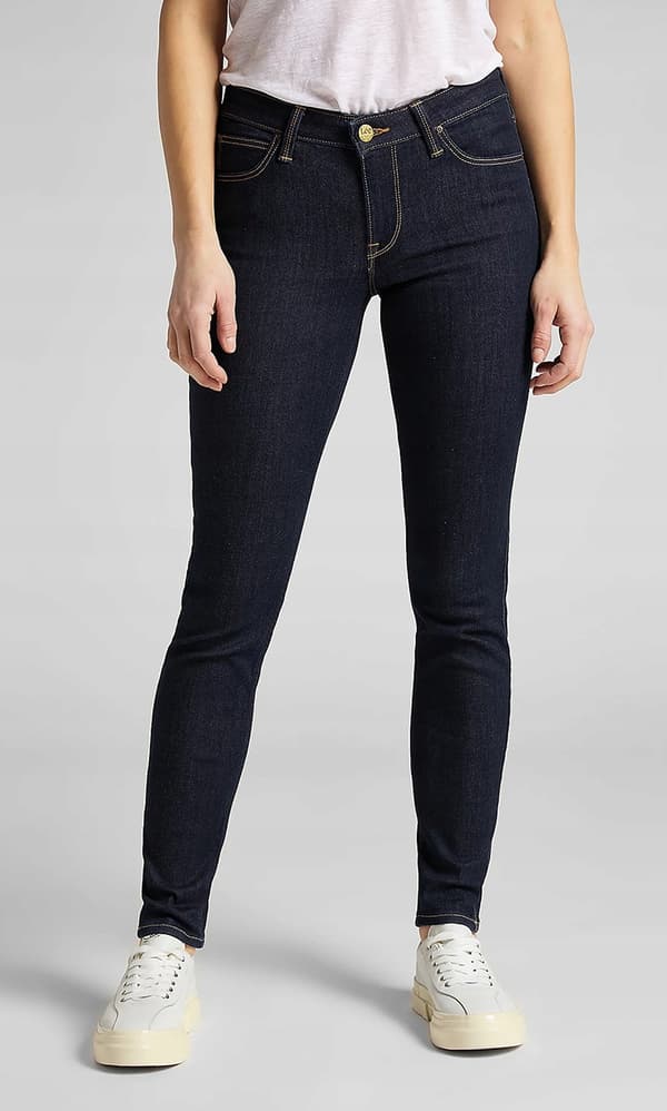 Lee SCARLETT Rinse DENIM MARINBLÅ DAMSKINNYJEANS W33 L33