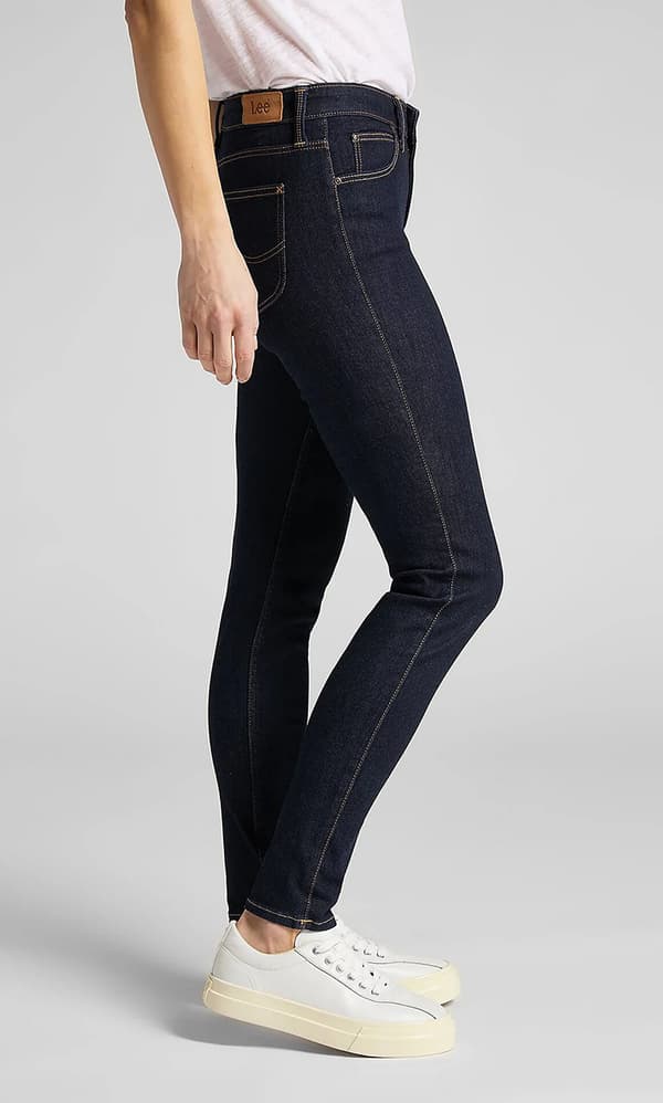 Lee SCARLETT Rinse DENIM MARINBLÅ DAMSKINNYJEANS W33 L33