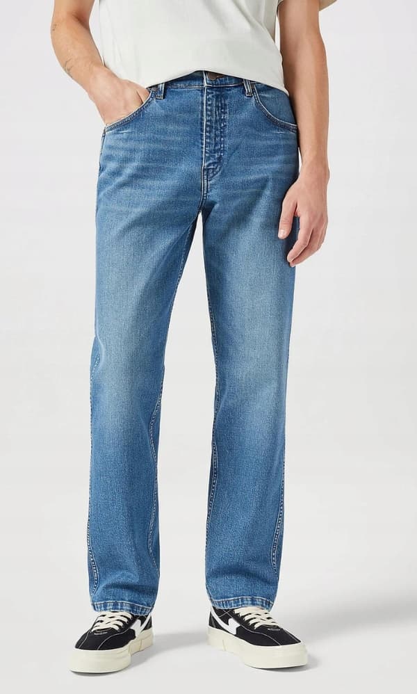 Wrangler FRONTIER Brennan DENIM LØSE JEANS MED LIGHT OG STRAIGHT W29 L32