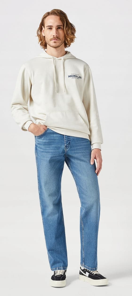 Wrangler FRONTIER Brennan DENIM LØSE JEANS MED LIGHT OG STRAIGHT W29 L32