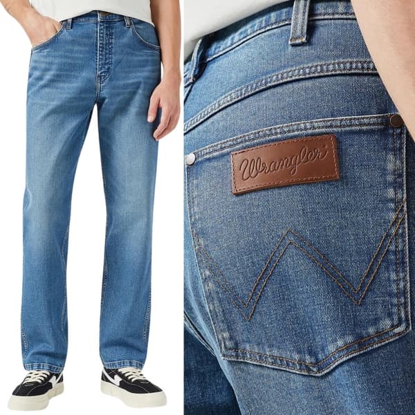 Wrangler FRONTIER Brennan DENIM LØSE JEANS MED LIGHT OG STRAIGHT W29 L32