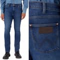 Miniatyrbild 1 av 9: Wrangler LARSTON The Rock FITTED JEANS MÖRK DENIM W31 L34