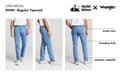 Miniatyrbillede 8 af 9: Wrangler RIVER Treasures 365COOL KLASSISKE TAPEREDE JEANS W32 L34
