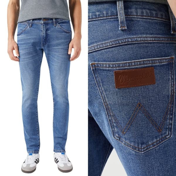 Wrangler Bryson Skinny Guardian Blå Denim Skinny Jeans W29 L32