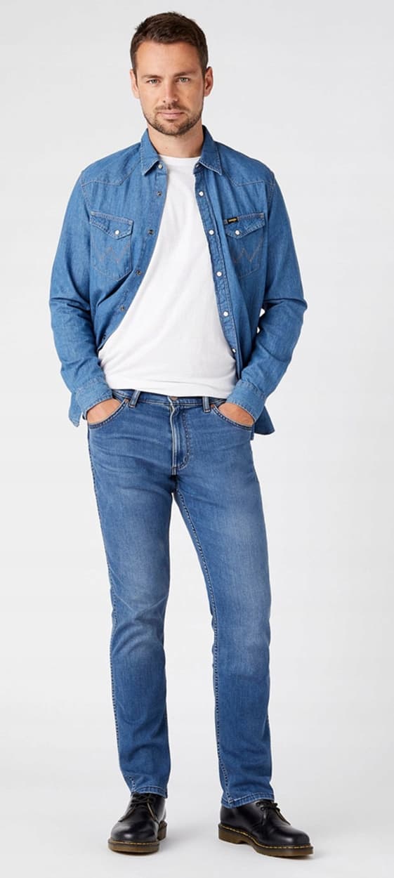 Wrangler Greensboro Stroke Epic mjuka stretchjeans W33 L34