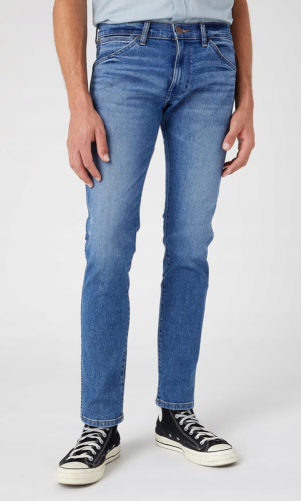 Wrangler Bryson Smoke Sea 365 Cool denim skinny jeans W29 L32