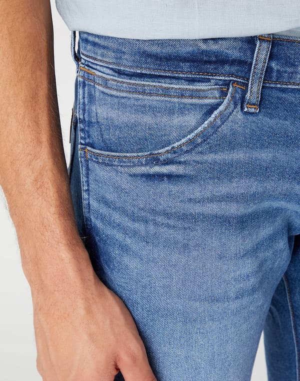 Wrangler Bryson Smoke Sea 365 Cool denim skinny jeans W29 L32