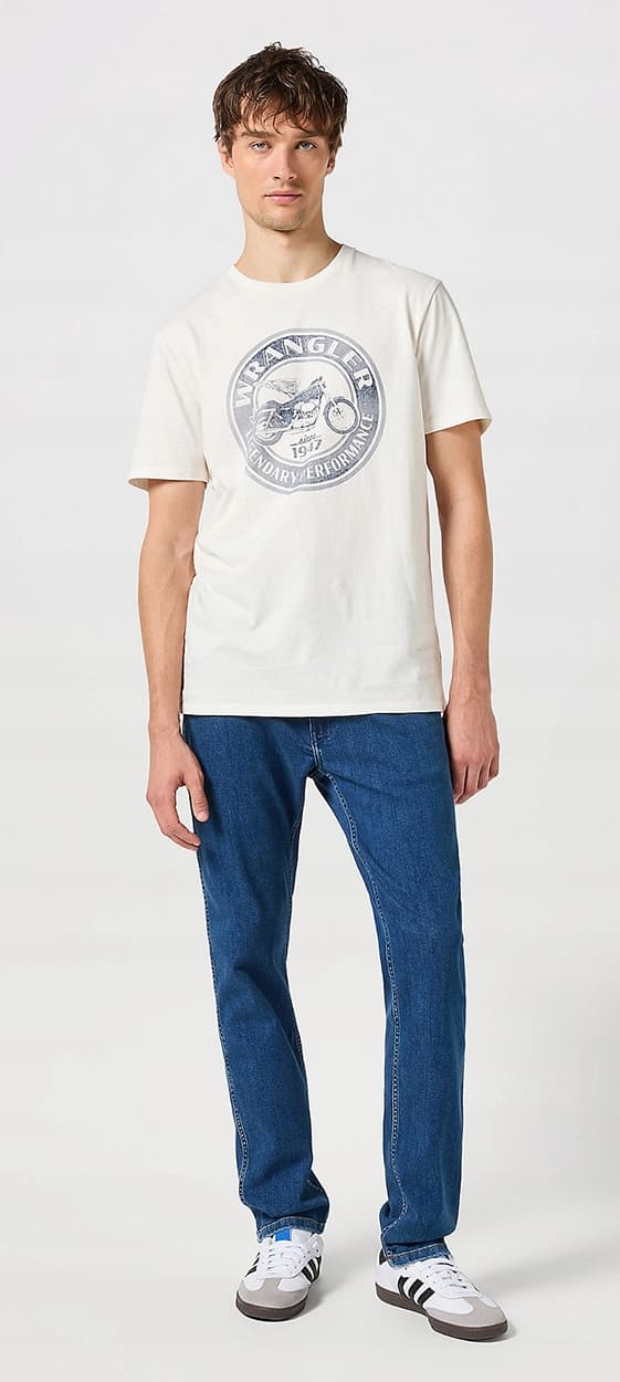 Wrangler RIVER Coldwater KLASSISKE MØRKE JEANS MED SLIMME AFSLAPNING W31 L32