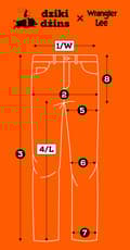 Miniatyrbillede 2 af 9: Wrangler RIVER Coldwater KLASSISKE MØRKE JEANS MED SLIMME AFSLAPNING W31 L32