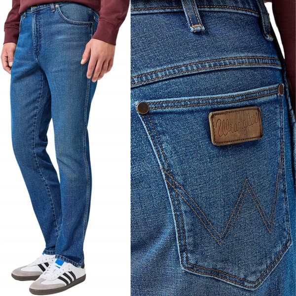Wrangler RIVER Sundown Blue CLASSIC TAPERED -FARKUT W32 L32