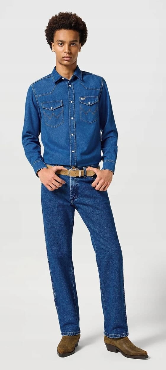 Wrangler 13MWZ Stone Cowboy Cut klassiska raka jeans W34 L32