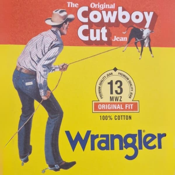 Wrangler 13MWZ Stone Cowboy Cut klassiska raka jeans W34 L32