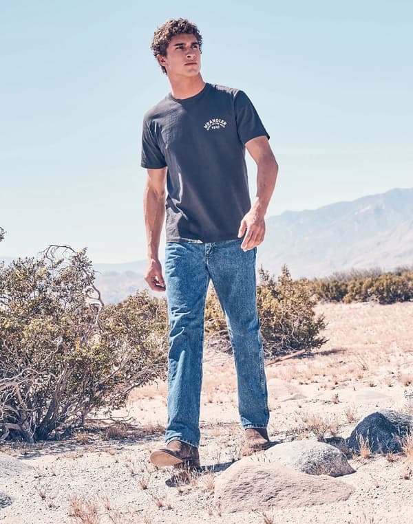 Wrangler 13MWZ Stone Cowboy Cut klassiska raka jeans W34 L32