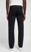 Miniatyrbild 3 av 6: Lee DAREN Black Rinse DENIM STRAIGHT SVARTA HERRJEANS W33 L34