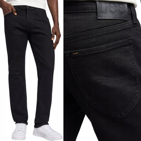 Lee DAREN Black Rinse DENIM STRAIGHT SVARTA HERRJEANS W33 L34