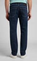 Miniatyrbild 3 av 10: Lee BROOKLYN Mörka Stonewash-jeans i rak modell W38 L30