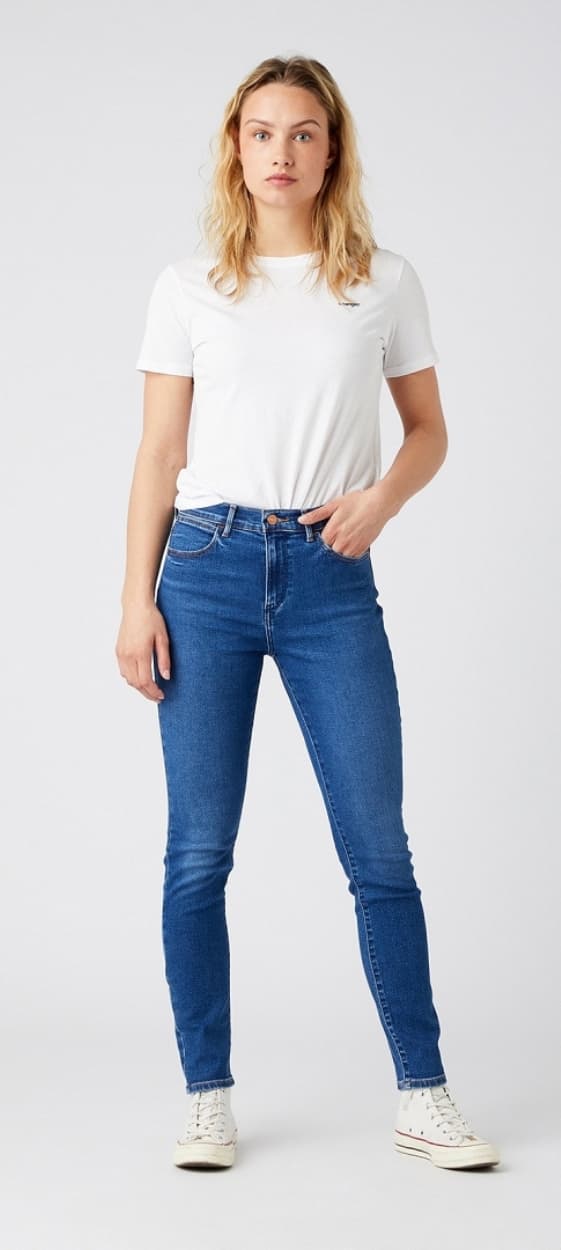 Wrangler HIGH SKINNY Camelia DAM HIGH SKINNY JEANS W27 L32