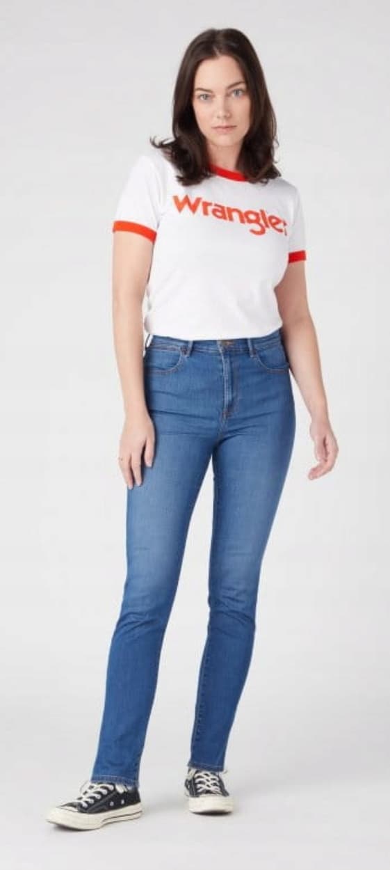 Wrangler HIGH SKINNY NAISTEN HIGH SKINNY -FARKUT W28 L30
