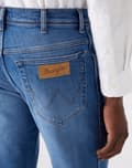 Miniatyrbild 7 av 7: Wrangler TEXAS Nya Favoriter DENIM KLASSISKA RAKTA JEANS W42 L36