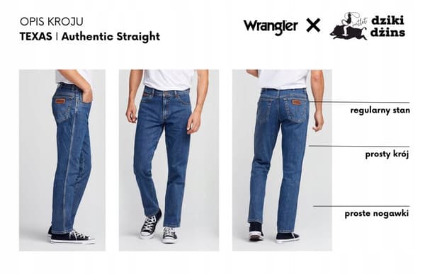 Wrangler Texas Rustic Free to Stretch klassiska jeans W38 L36