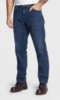 Miniatyrbillede 3 af 7: Wrangler Texas Slim Silkyway Epic bløde elastiske jeans W34 L36