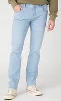 Miniatyrbild 3 av 8: Wrangler GREENSBORO Blue Waves raka jeans blå denim W36 L34