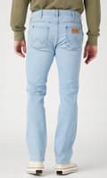 Miniatyrbild 4 av 8: Wrangler GREENSBORO Blue Waves raka jeans blå denim W36 L34