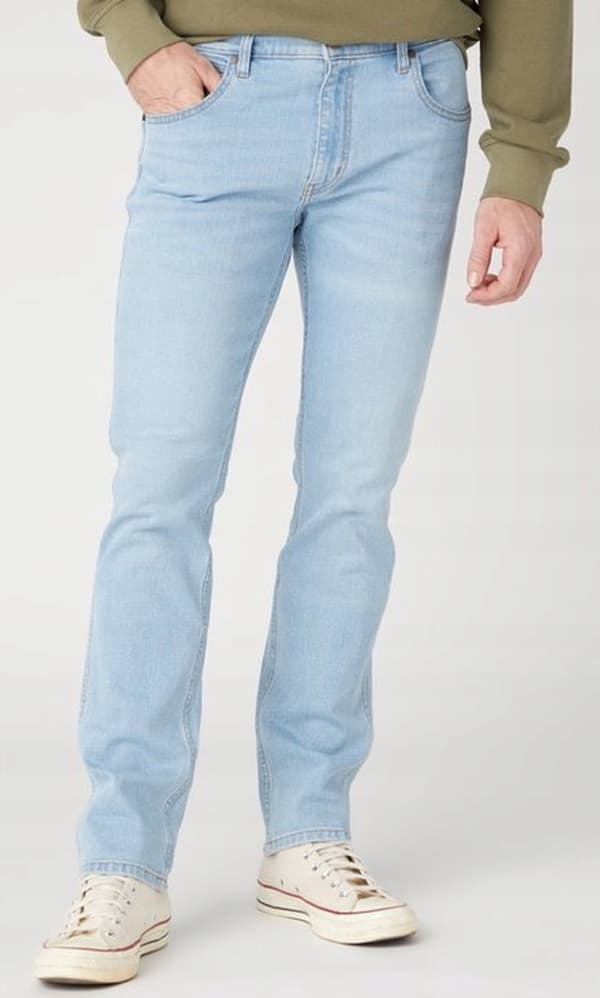 Wrangler GREENSBORO Blue Waves raka jeans blå denim W31 L32