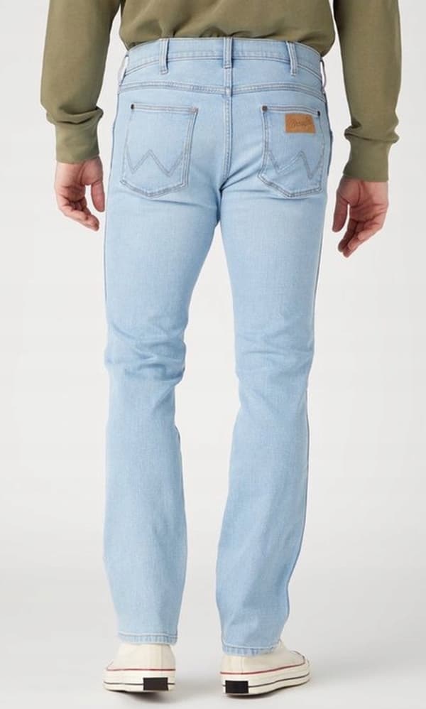 Wrangler GREENSBORO Blue Waves raka jeans blå denim W31 L32