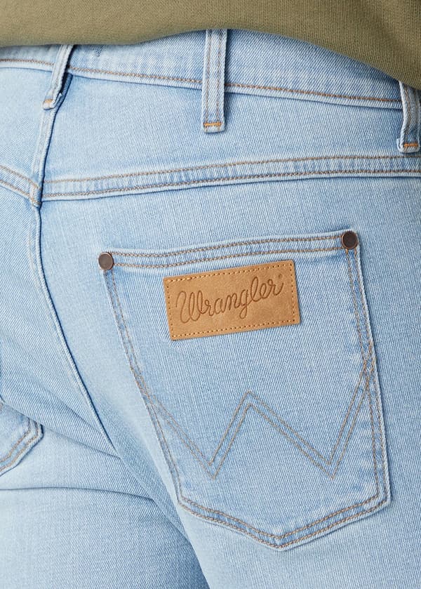 Wrangler GREENSBORO Blue Waves raka jeans blå denim W31 L32